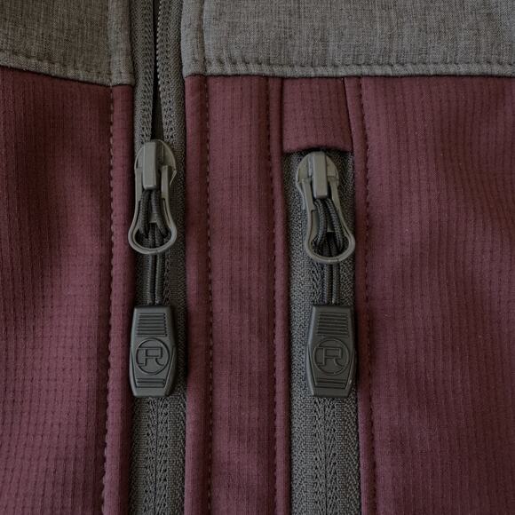 ROPER PCD Softshell Technical Jacket Women's Size 1X Wine Gray Western NWOT - Picture 7 of 14